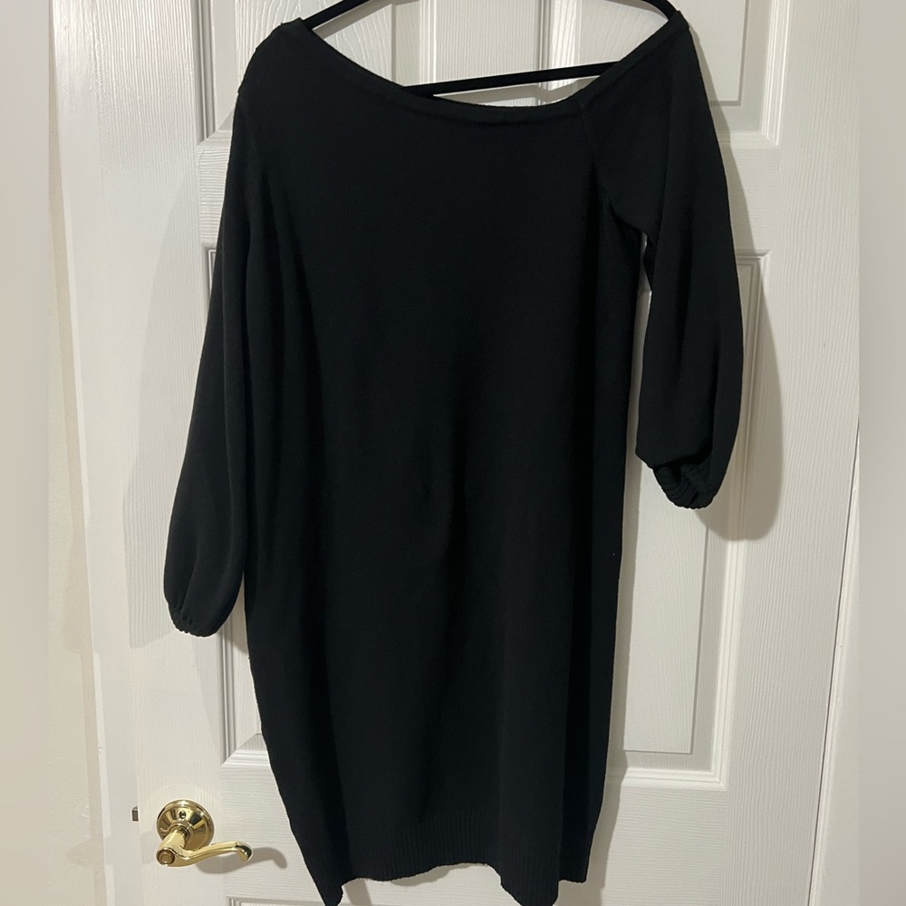 Eloquii off the shoulder sweater dress